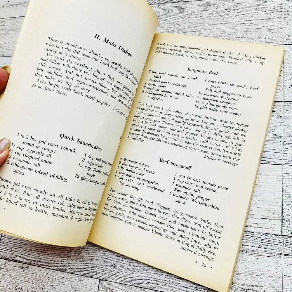 From Soups To Nuts Cookbook Beth Merriman 1968 Paperback Vintage 1960s‎